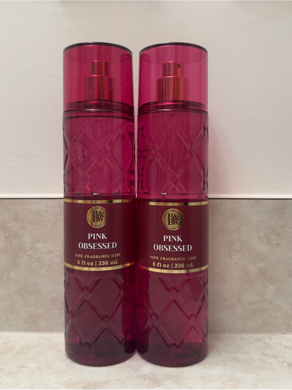NWT BBW Pink Obsessed Fine Fragrance Mist bath and body works set